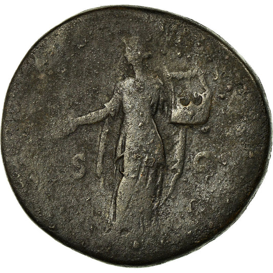 Acuñar, 
  
  Antonino Pío, 
  
  Sestercio
