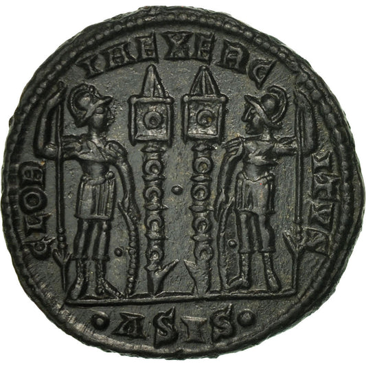 Acuñar, 
  
  Constancio II, 
  
  Follis