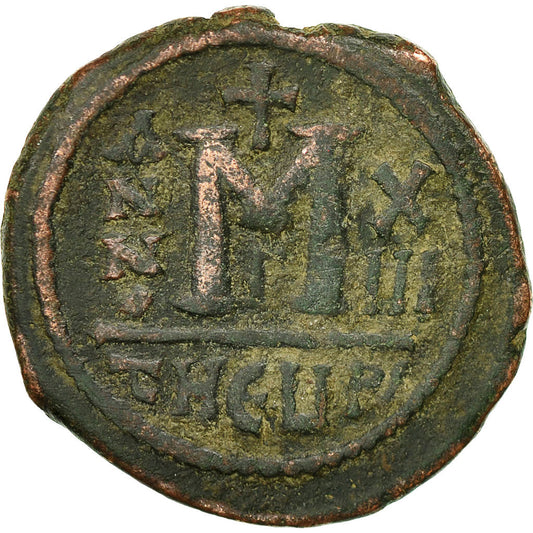 Mauricio Tiberio, 
  
  Follis, 
  
  594-595