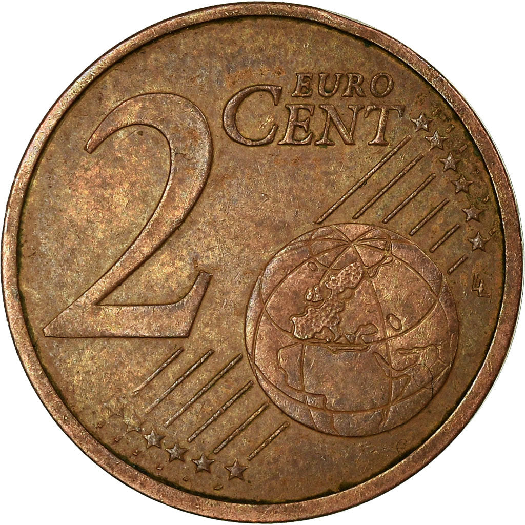 Eurozona, 

2 céntimos de euro, 

Doble reverso