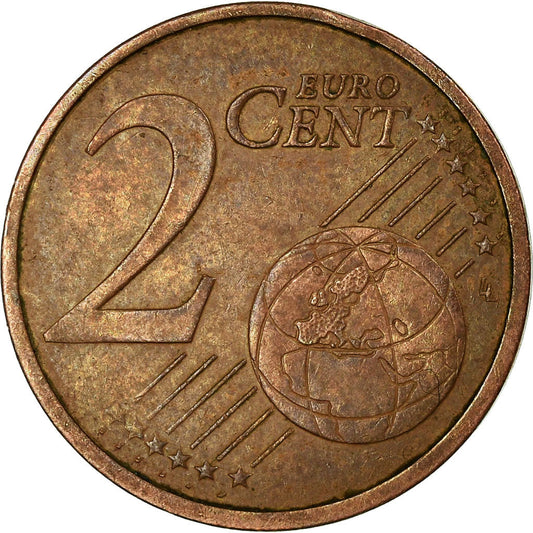 Eurozona, 

2 céntimos de euro, 

Doble reverso