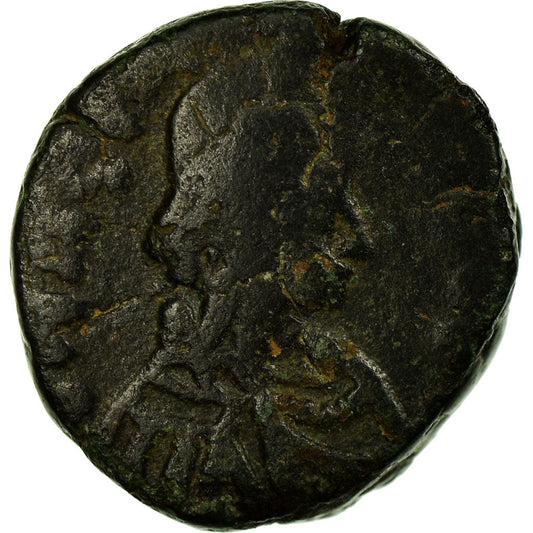 Acuñar, 
  
  Anastasio I, 
  
  media follis