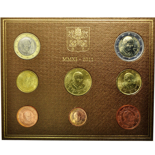 CIUDAD DEL VATICANO, 

1 céntimo a 2 euros, 

2011
