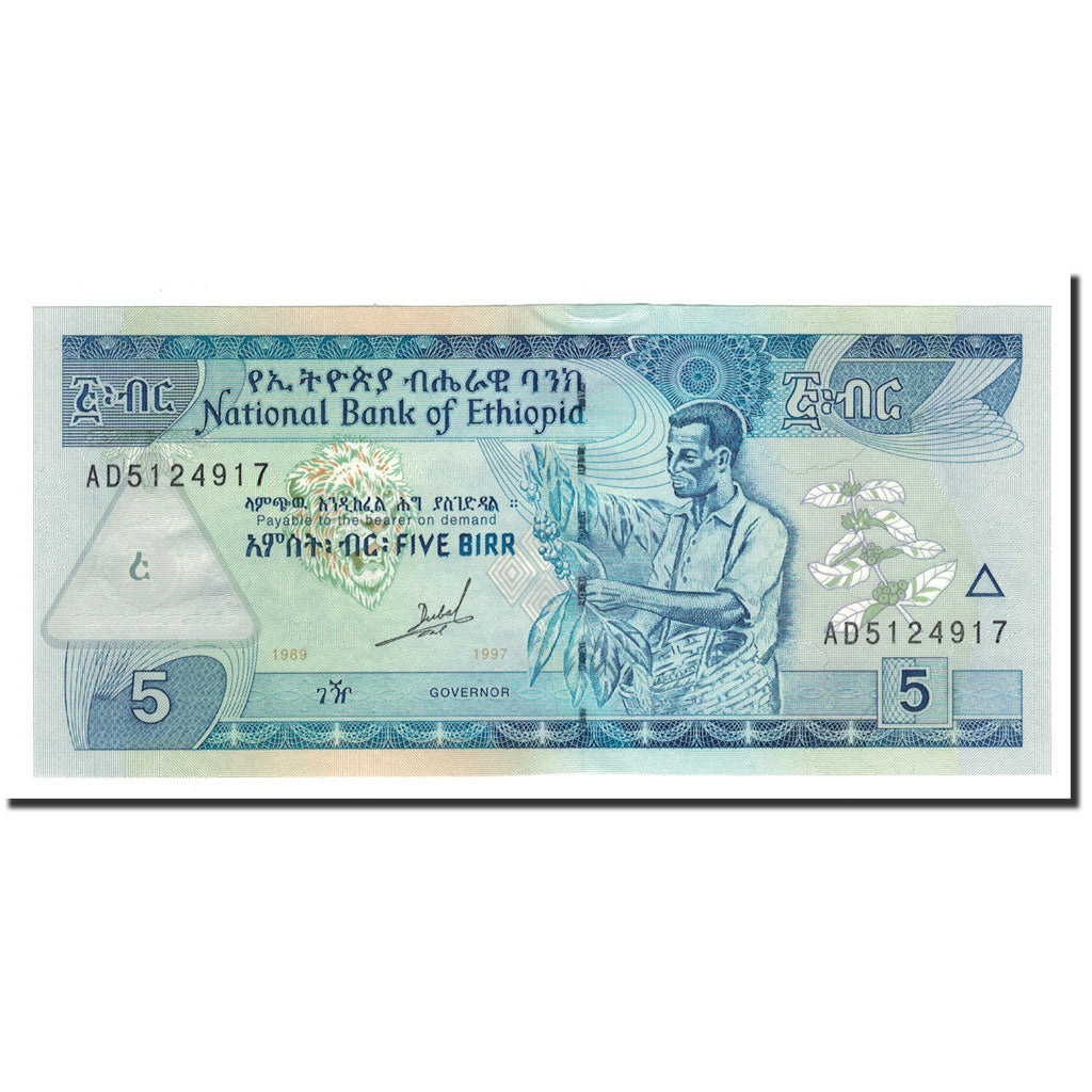 Billete de 5 Birr, Etiopía