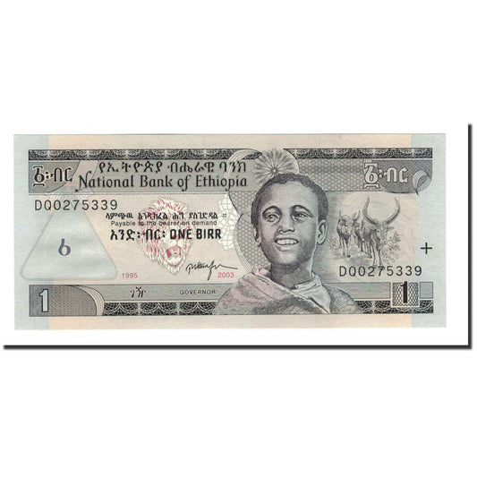 Billete de banco, Etiopía, 1 Birr