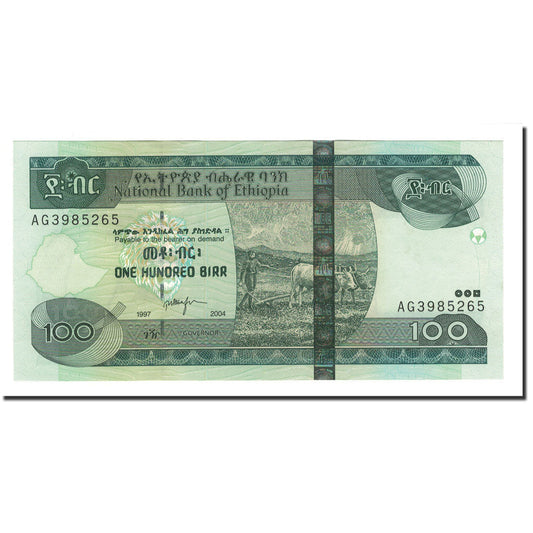 Billete de banco, Etiopía, 100 Birr