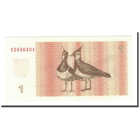 billete de banco, 
  
  Lituania, 
  
  1 (Talónas)
