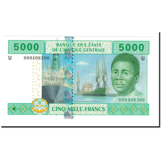 Billete de 5000 francos de los Estados de África Central