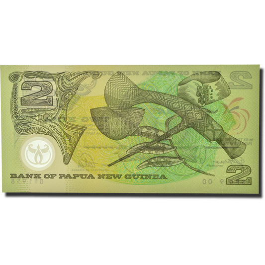 billete de banco, 
  
  Papúa Nueva Guinea, 
  
  2 quinas