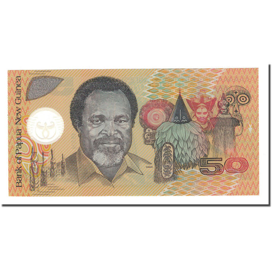billete de banco, 
  
  Papúa Nueva Guinea, 
  
  50 kinas