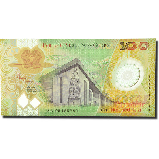 billete de banco, 
  
  Papúa Nueva Guinea, 
  
  100 kinas