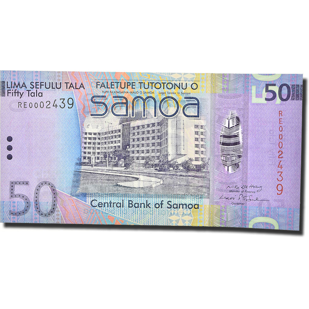 billete de banco, 
  
  Samoa Occidental, 
  
  50 talas