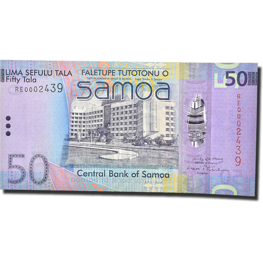 billete de banco, 
  
  Samoa Occidental, 
  
  50 talas