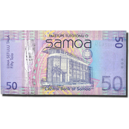 billete de banco, 
  
  Samoa Occidental, 
  
  50 talas