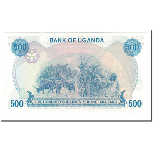 Billete de Uganda de 500 chelines