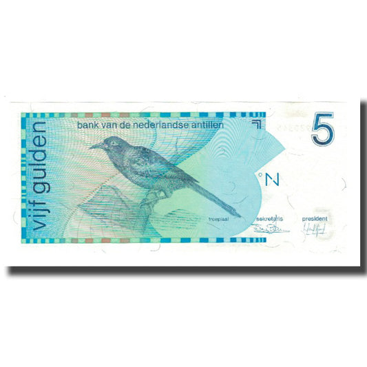 Billete de 5 florines de las Antillas Neerlandesas