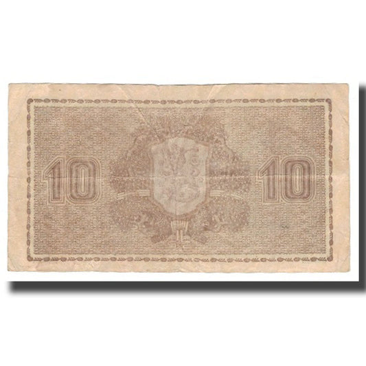 billete de banco, 
  
  Finlandia, 
  
  10 marca