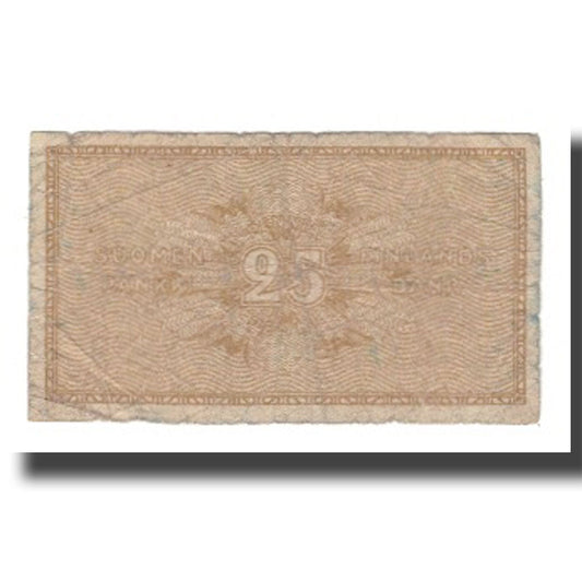 billete de banco, 
  
  Finlandia, 
  
  25 peniques