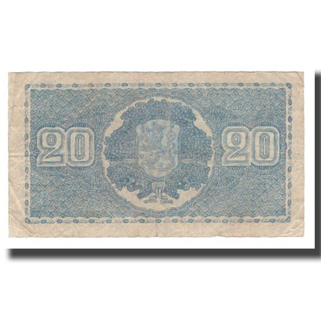 billete de banco, 
  
  Finlandia, 
  
  20 marcos