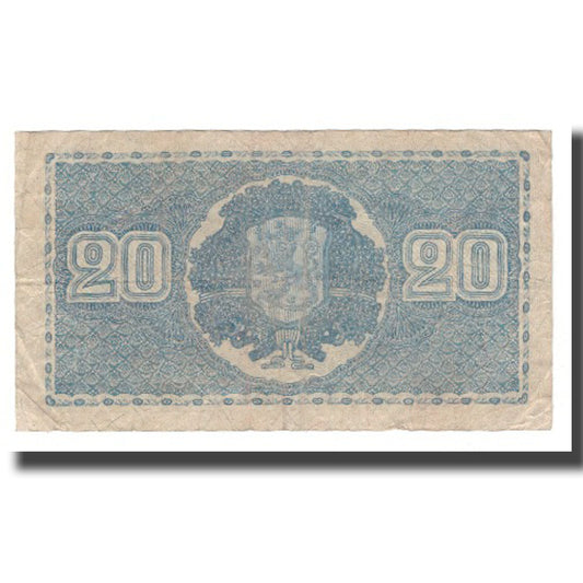 billete de banco, 
  
  Finlandia, 
  
  20 marcos