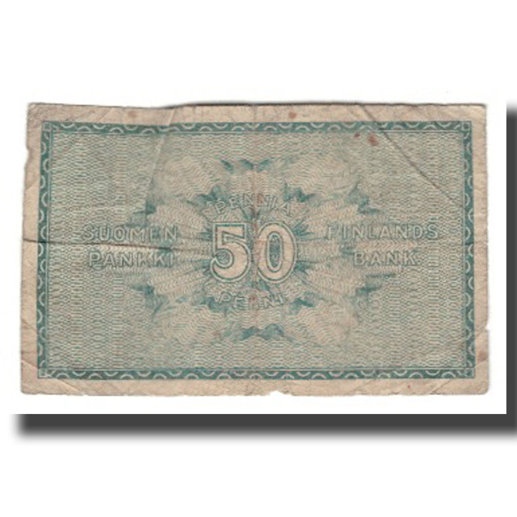 billete de banco, 
  
  Finlandia, 
  
  50 peniques