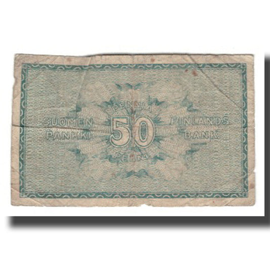 billete de banco, 
  
  Finlandia, 
  
  50 peniques