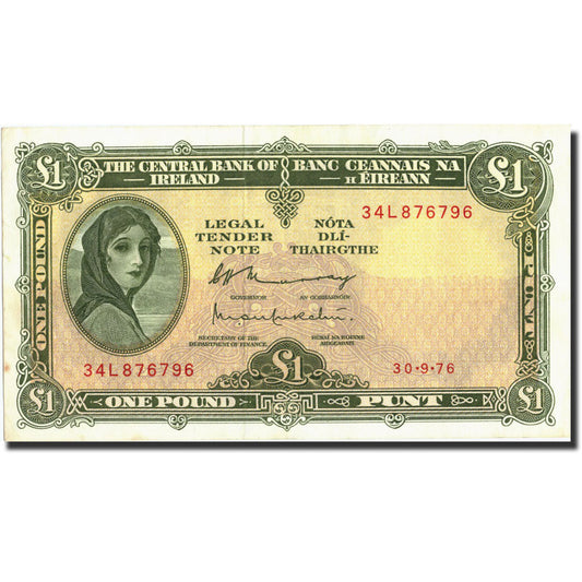 Billete de banco,

República de Irlanda,

1 libra