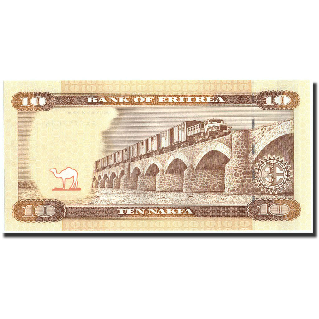 billete de banco, 
  
  Eritrea, 
  
  10 nakfa