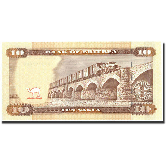 billete de banco, 
  
  Eritrea, 
  
  10 nakfa