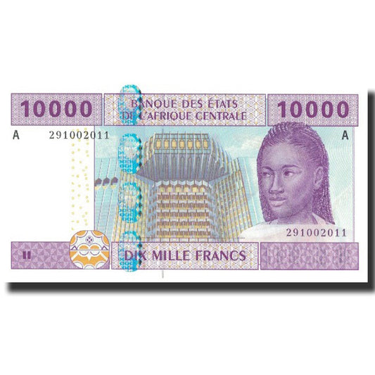 Billete de banco,

Estados de África Central,

10