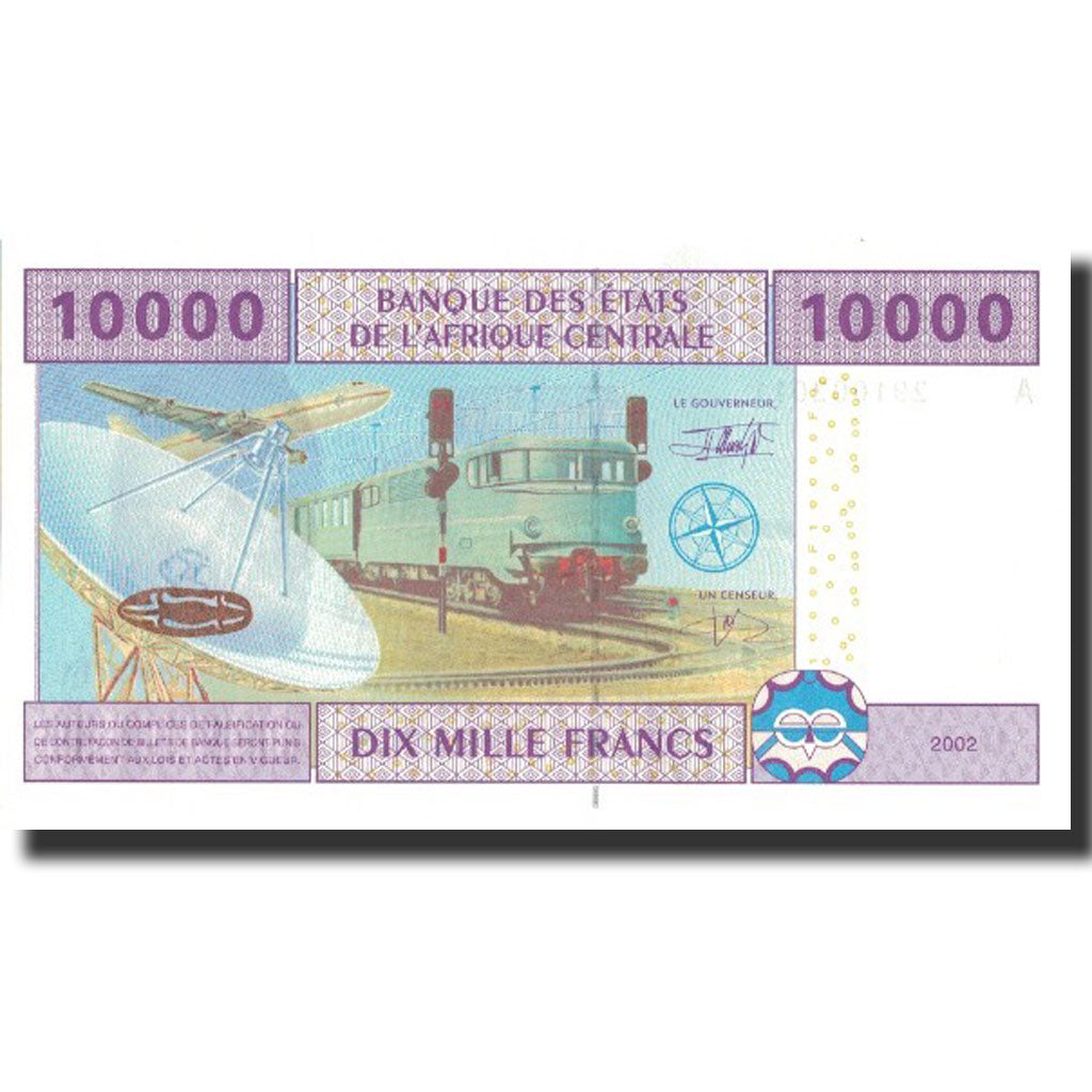 Billete de banco,

Estados de África Central,

10