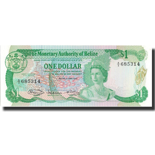 Billete de Belice

1 dólar