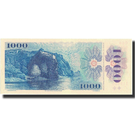 billete de banco, 
  
  República Checa, 
  
  1000 coronas