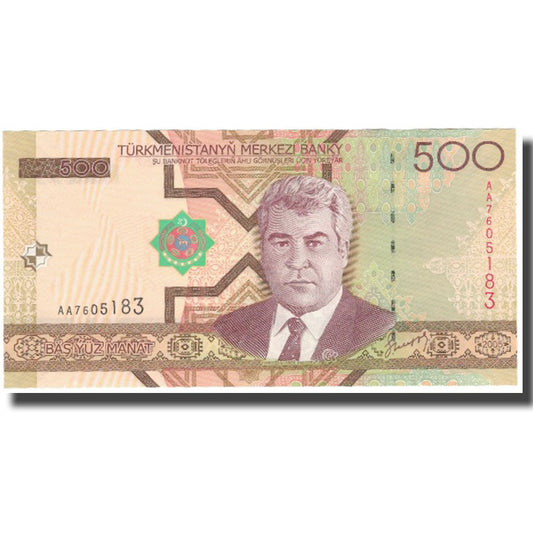 billete de banco, 
  
  Turkmanistán, 
  
  500 manats