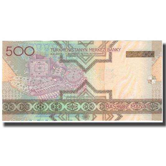 billete de banco, 
  
  Turkmanistán, 
  
  500 manats