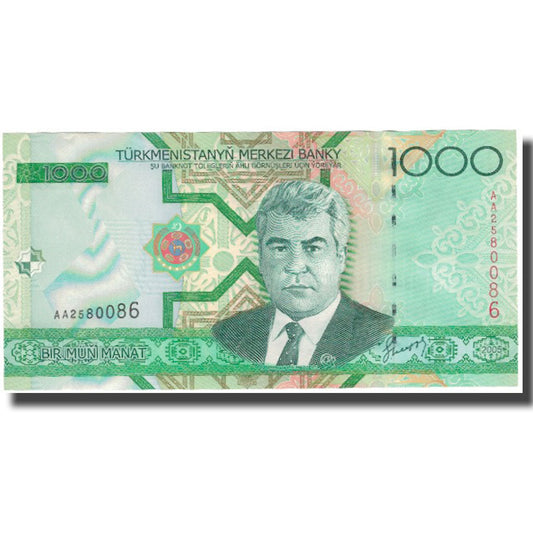 billete de banco, 
  
  Turkmanistán, 
  
  1000 manats