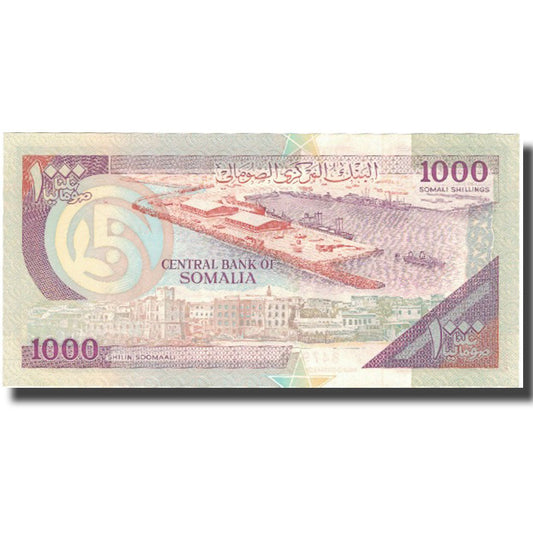 billete de banco, 
  
  Somalia, 
  
  1000 chelines = 1000 chelines