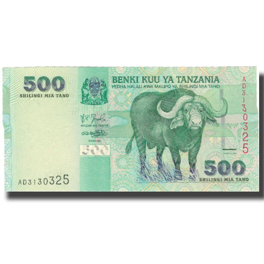 billete de banco, 
  
  Tanzania, 
  
  500 chelines