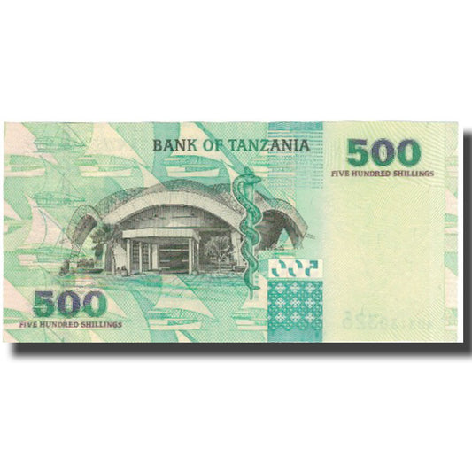 billete de banco, 
  
  Tanzania, 
  
  500 chelines