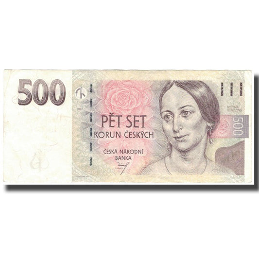 billete de banco, 
  
  República Checa, 
  
  500 coronas