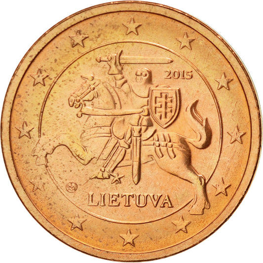Moneda,

Lituania,

2 céntimos de euro