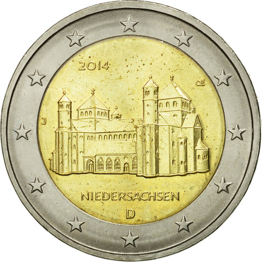 Alemania, 
  
  2 euros, 
  
  Iglesia de San Miguel