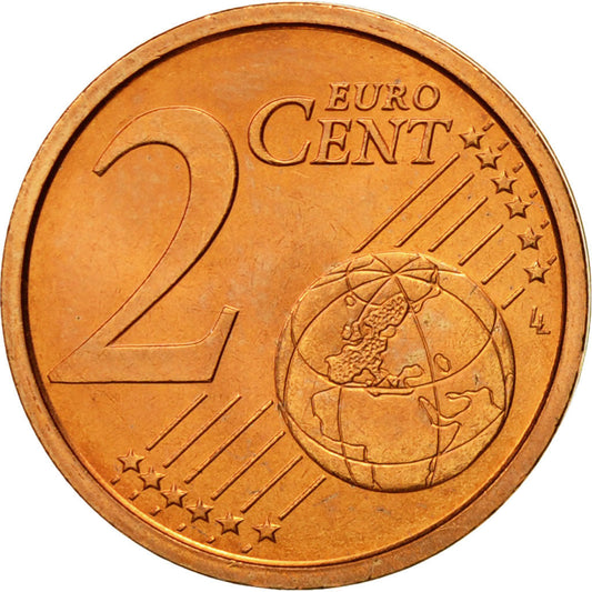 Italia, 

2 céntimos de euro, 

2011