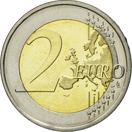 Finlandia, 

2 euros, 

10.º aniversario de la acuñación del euro