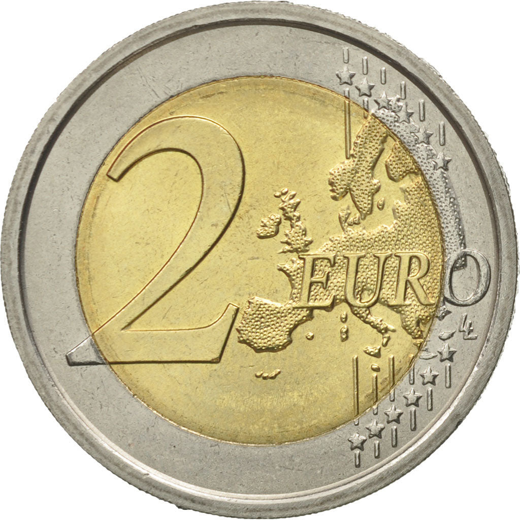 Italia, 

2 euros, 

10.º aniversario de la Unión Monetaria Europea