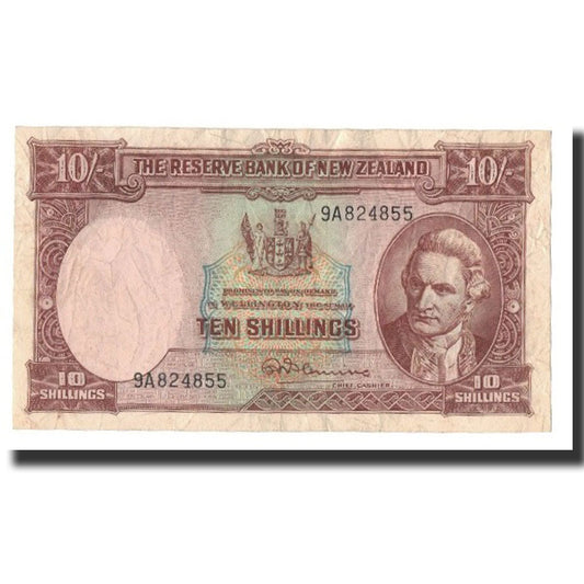 Billete de Nueva Zelanda de 10 chelines
