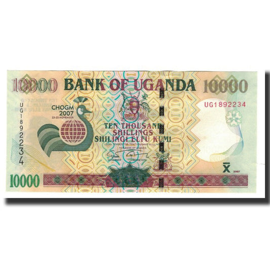 Billete de banco, 

Uganda, 

10