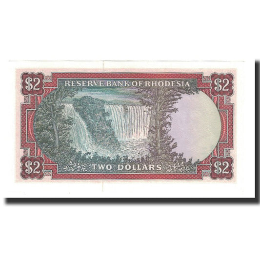 Billete de 2 dólares de Rodesia