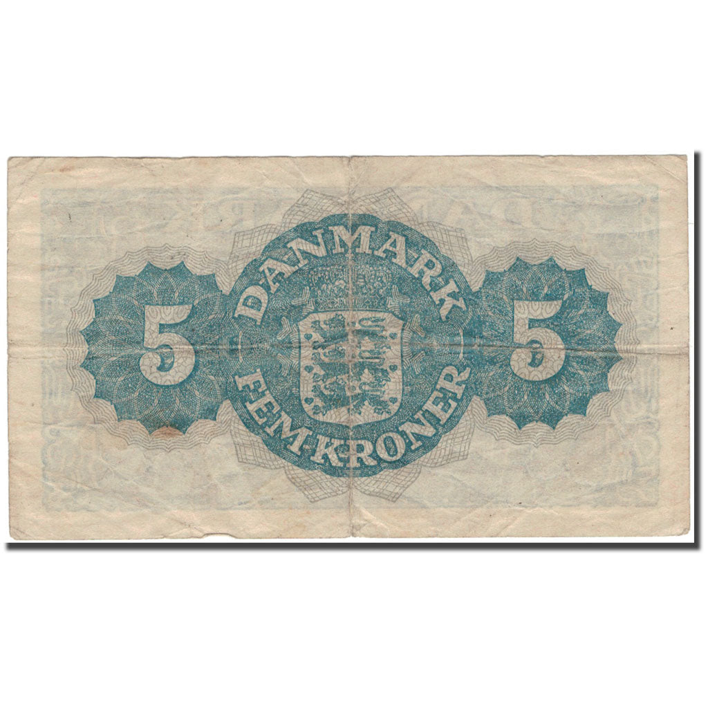 billete de banco, 
  
  Dinamarca, 
  
  5 coronas