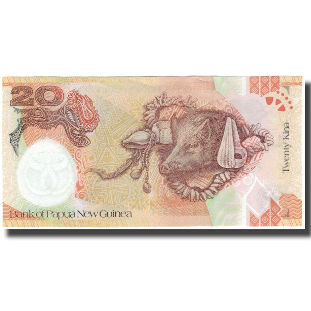 billete de banco, 
  
  Papúa Nueva Guinea, 
  
  20 kinas